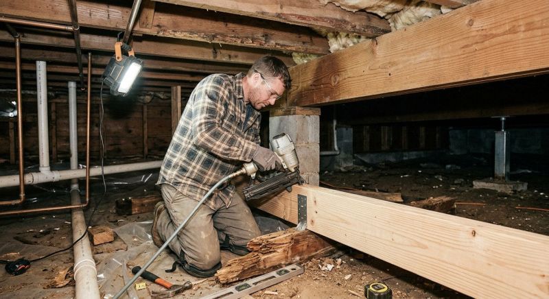 Sagging Floor Joist Repair in Conroe, TX